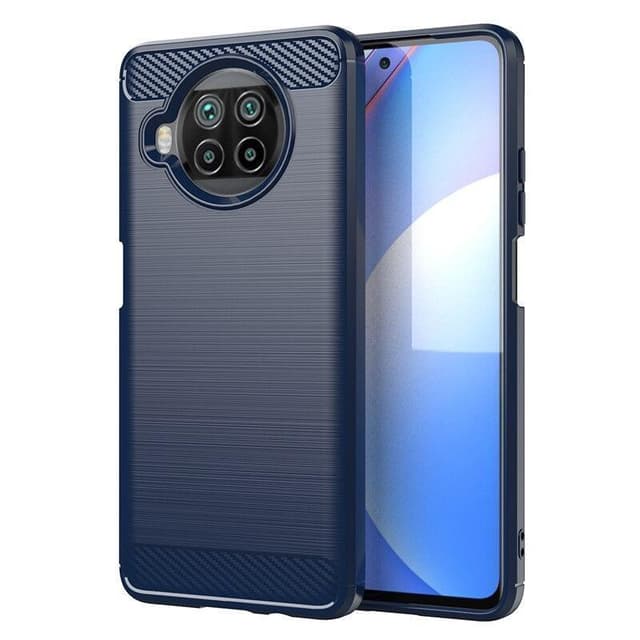 Stöttåligt Armor Carbon TPU-skal Xiaomi Mi 10T Lite - Blå
