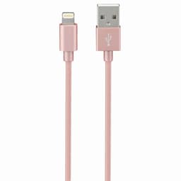 Sandstrøm flettet Lightning-kabel - rose gold