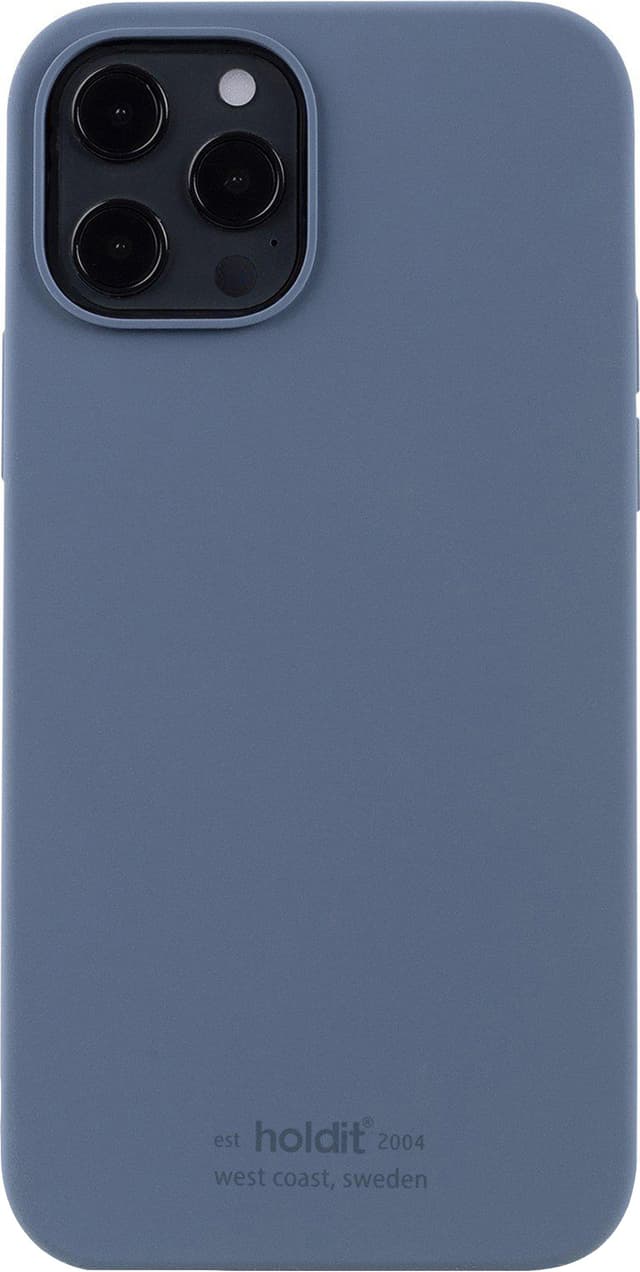 Holdit iPhone 12/12 Pro silikonecover (pacific blue)