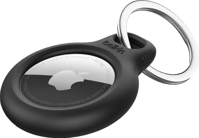 Belkin säker hållare med nyckelring för spårningsbricka (svart)