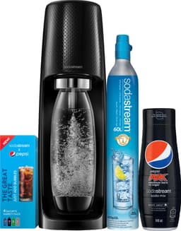 SodaStream Spirit sodavandsmaskine (sort + Pepsi bundle)
