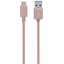Sandstrøm braided USB 3.1 type-C kabel (rosa guld)