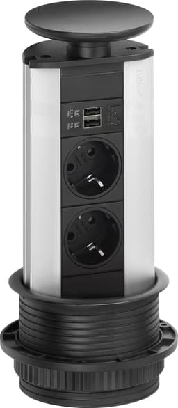 EVOline Port stikkontakt (sort)