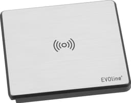 EVOline Square80 QI stikkontakt (sølv)