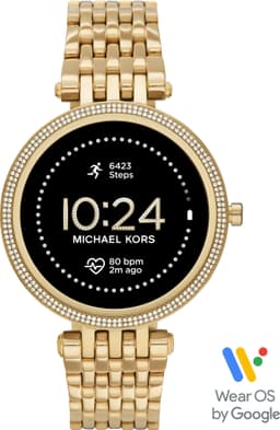 Michael Kors Gen 5E Darci 43mm rostfritt stål smartwatch (pavé gold)