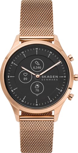 Skagen Jorn Hybrid HR smartwatch 38mm (rosegull/stålmesh)