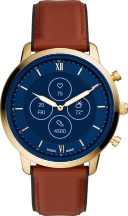 Fossil Neutra Hybrid HR smartwatch 45mm (guld/brun)
