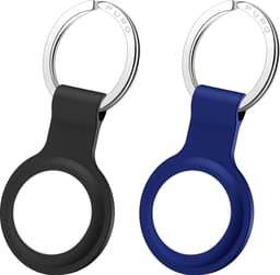 Puro Icon silikonhållare med nyckelring 2 st (svart/blå)