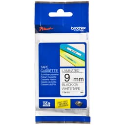 Brother TZe-221 9mm svart-på-vit märktejp