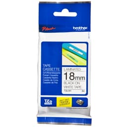 Brother TZe-241 18mm sort-på-hvit tapekassett