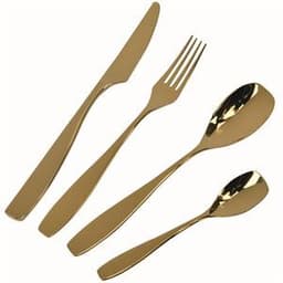 Modern House, golden rose bestickset 24d