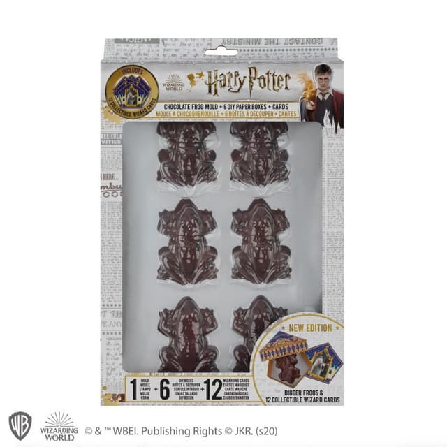Harry Potter form för chokladgrodor och samlarkort