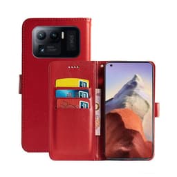 Mobilplånbok 3-kort Xiaomi Mi 11 Ultra  - Röd