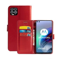 Lompakkokotelo 3-kortti Motorola Moto G100  - punainen