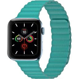 Apple Watch 6 (44mm) nahkainen silmukkahihna - Mint