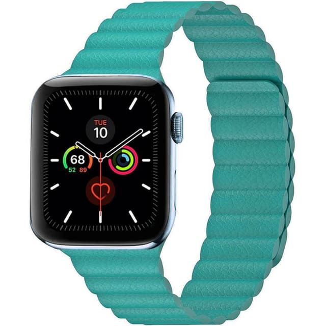 Apple Watch 6 (44mm) nahkainen silmukkahihna - Mint