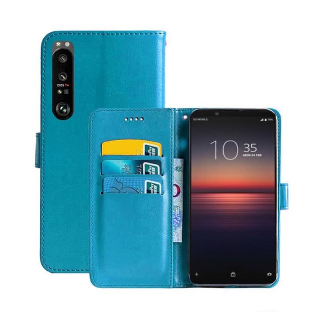 Wallet Cover 3-kort Sony Xperia 1 III  - Lyseblå