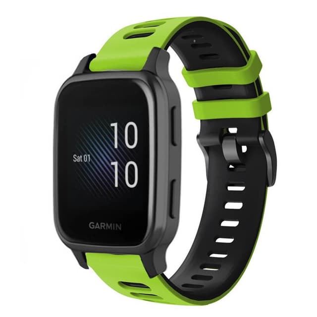 Twin Sport Rannekoru Armband Garmin Venu Sq Music Edition - Lime/musta