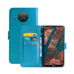 Lompakkokotelo 3-kortti Nokia X20  - Vaaleansininen