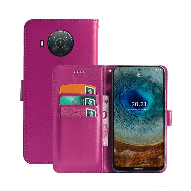 Wallet Cover 3-kort Nokia X10  - lyserød