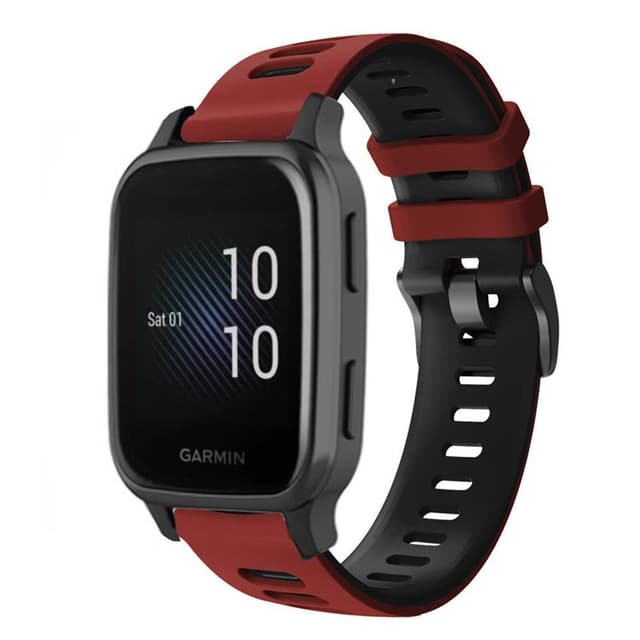 Twin Sport Rannekoru Armband Garmin Venu Sq Music Edition - Punamusta