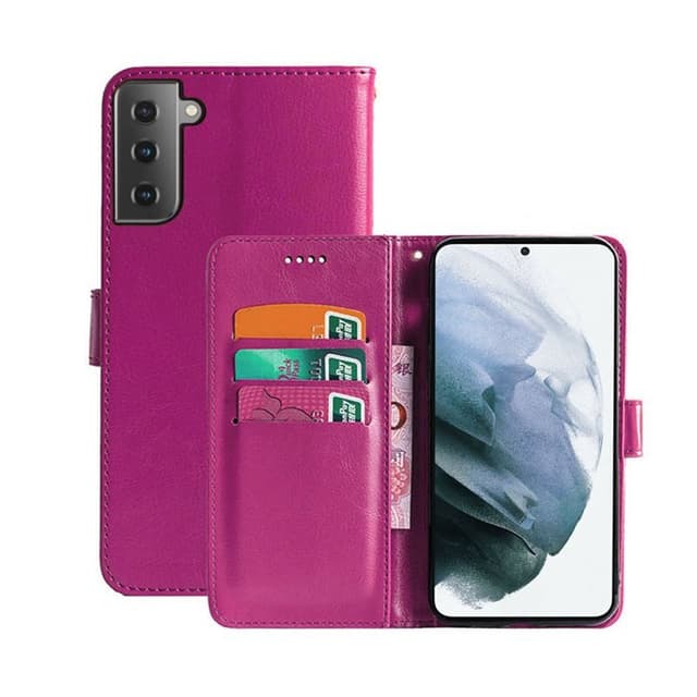 Wallet Cover 3-kort Samsung Galaxy S21 FE  - lyserød