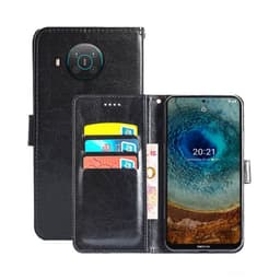 Lompakkokotelo 3-kortti Nokia X10  - musta