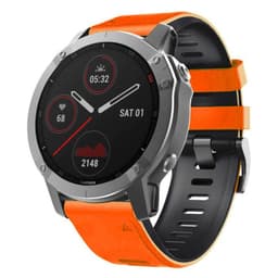 Twin Sport Rannekoru Garmin Fenix 6 Pro - Oranssi/musta
