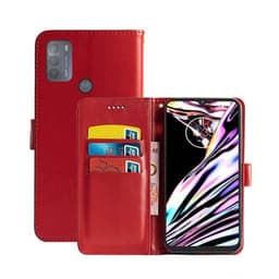 Lompakkokotelo 3-kortti Motorola Moto G50  - punainen