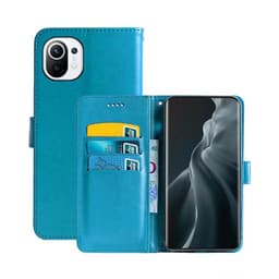Lommebokdeksel 3-kort Xiaomi Mi 11  - Lyse blå