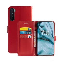Wallet Cover 3-kort OnePlus Nord  - rød