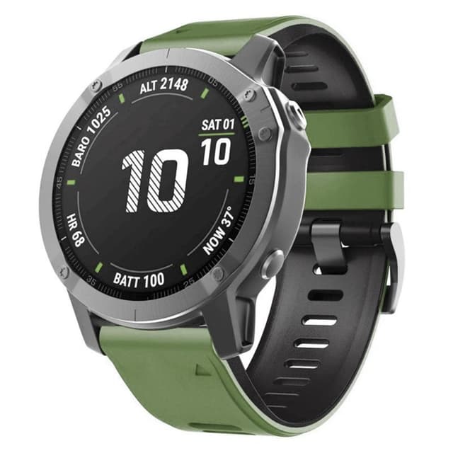 Twin Sport Rannekoru Garmin Fenix 6X - Valkoinen/musta