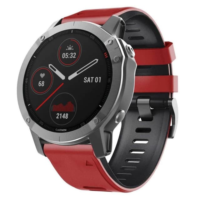 Twin Sport Rannekoru Garmin Fenix 6 - Punamusta