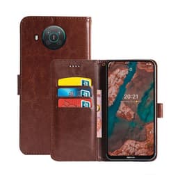 Lommebokdeksel 3-kort Nokia X20  - brun