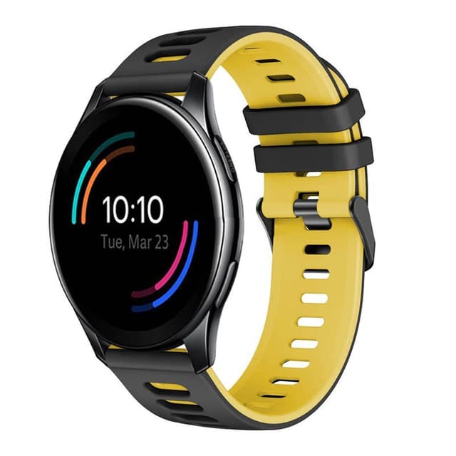 Twin Sport armbånd OnePlus Watch 46mm - Svart/gul