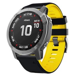 Twin Sport armbånd Garmin Fenix 6X Pro - Svart/gul