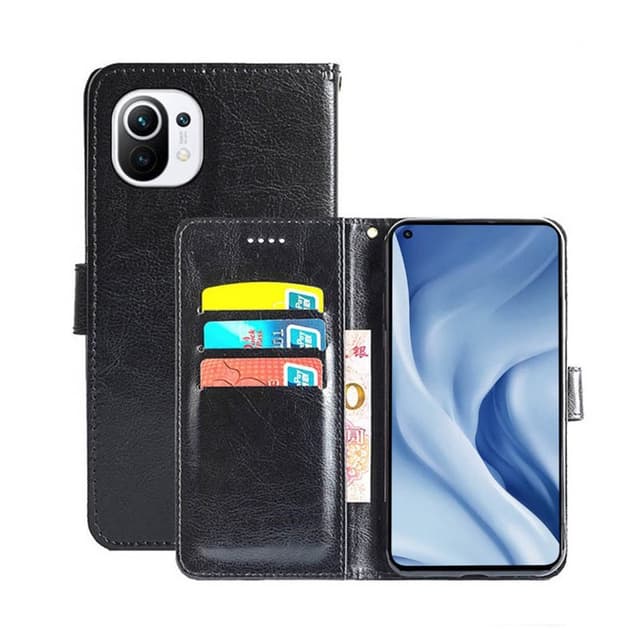 Lommebokdeksel 3-kort Xiaomi Mi 11 Lite  - Svart