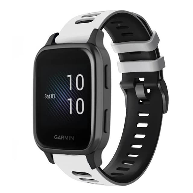 Twin Sport Armbånd Garmin Venu Sq Music Edition- Hvid/sort