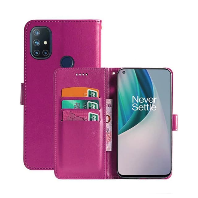 Lommebokdeksel 3-kort OnePlus Nord N10  - Rosa