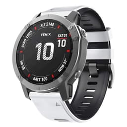 Twin Sport Armband Garmin Fenix 6X Pro - Vit/svart