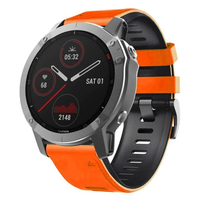 Twin Sport Rannekoru Garmin Fenix 6 - Oranssi/musta