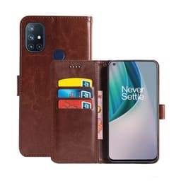Wallet Cover 3-kort OnePlus Nord N10  - brun