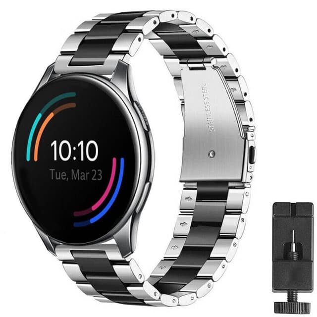 Rustfrit stål armbånd OnePlus Watch 46mm - Sv/sølv