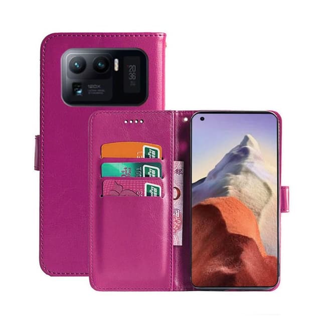 Mobilplånbok 3-kort Xiaomi Mi 11 Ultra  - Rosa