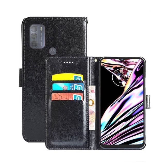 Lompakkokotelo 3-kortti Motorola Moto G50  - musta