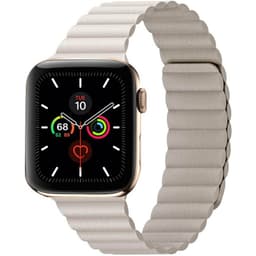 Apple Watch 6 (44mm) Læder loop rem - Beige