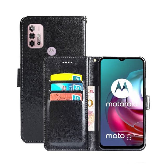 Lommebokdeksel 3-kort Motorola Moto G30  - Svart
