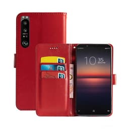 Lompakkokotelo 3-kortti Sony Xperia 1 III  - punainen