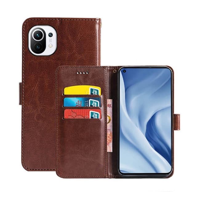 Wallet Cover 3-kort Xiaomi Mi 11 Lite  - brun