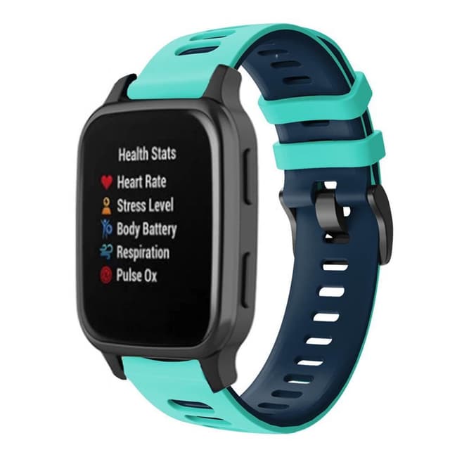 Twin Sport Rannekoru Armband Garmin Venu Sq - Turkoosi/musta